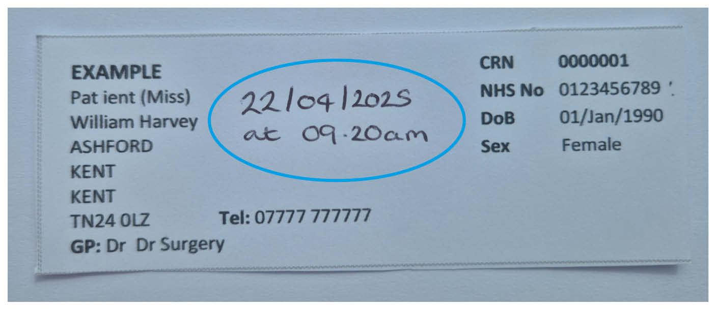 Completed label