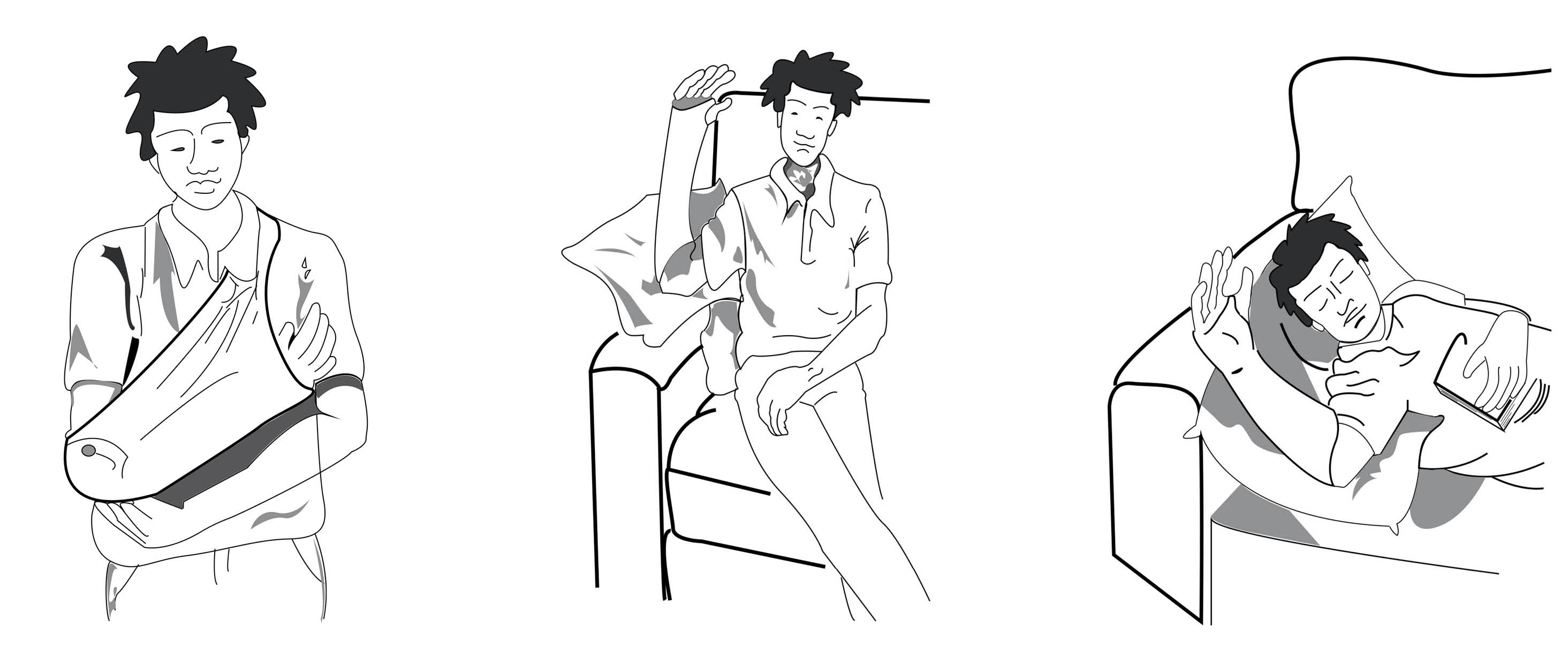 Examples of good arm elevation