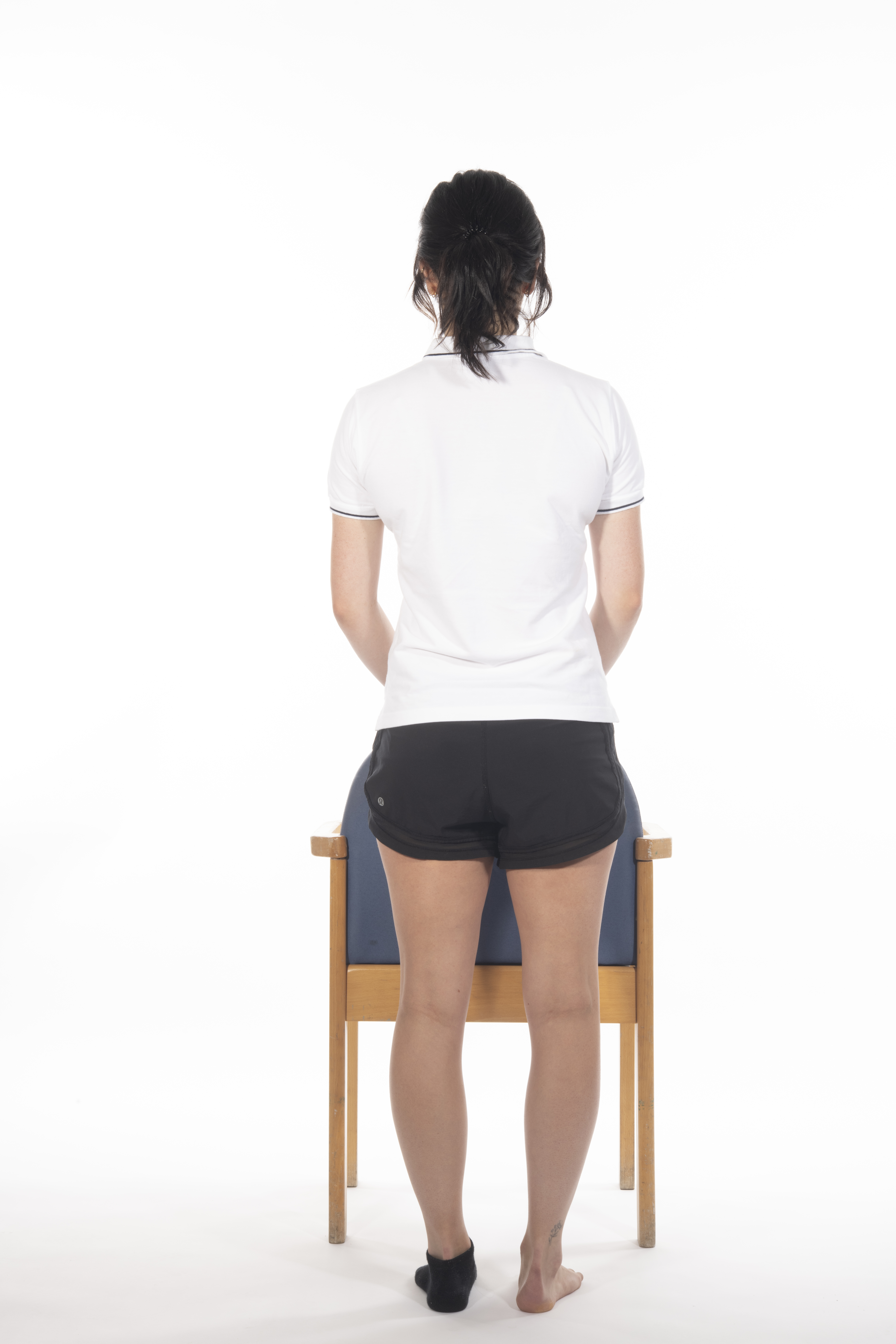 Hip abduction in standing exercise; slowly lower your leg