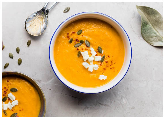 Photo of a bowl of soup
