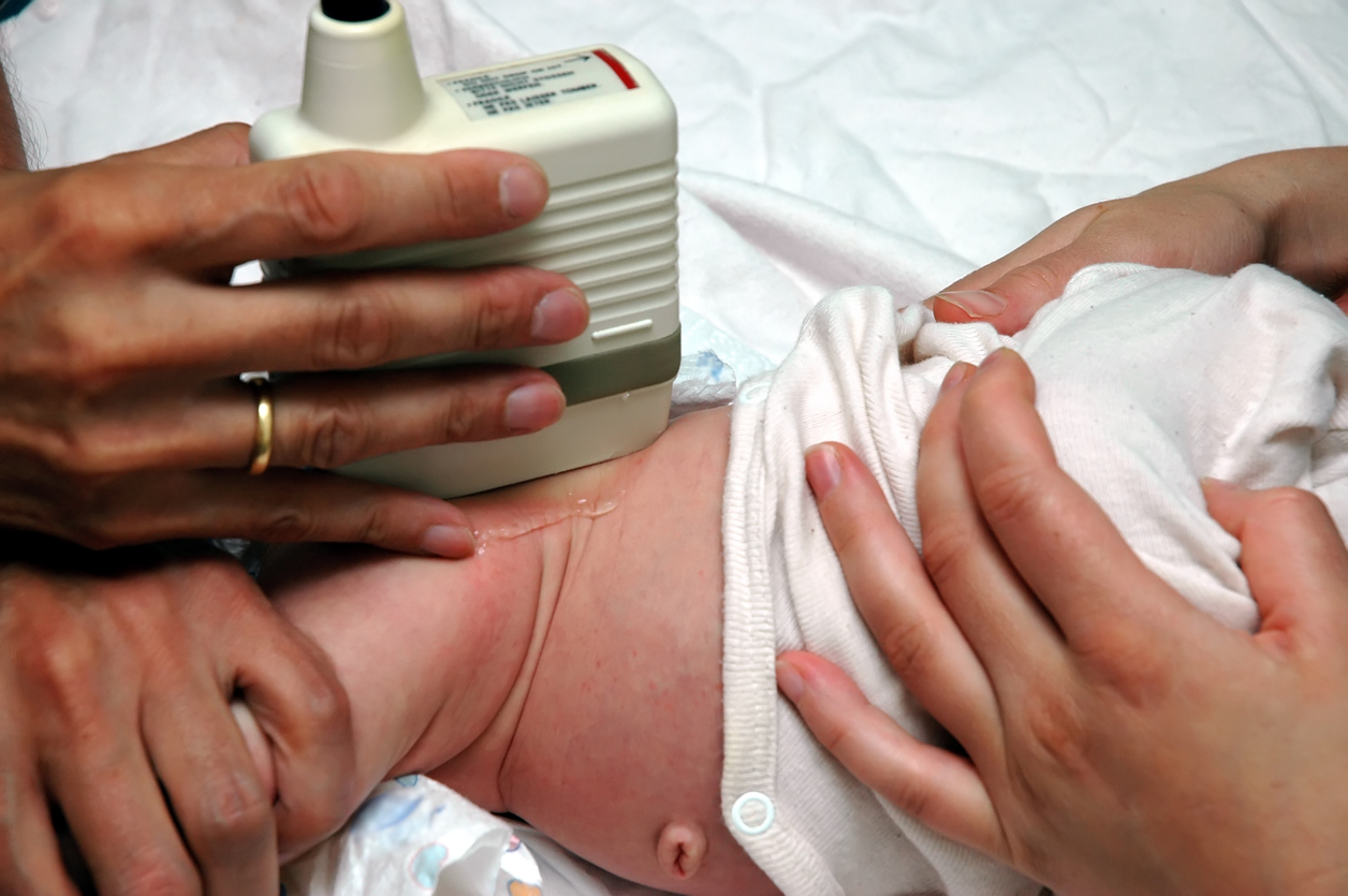 Photo of baby having an ultrasound scan