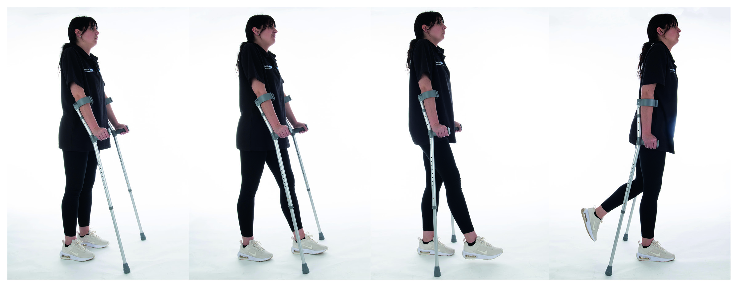 Using crutches to walk (if you are allowed to put weight on your injured leg)